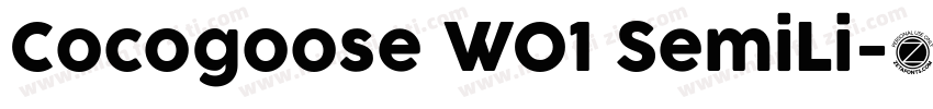 Cocogoose W01 SemiLi字体转换